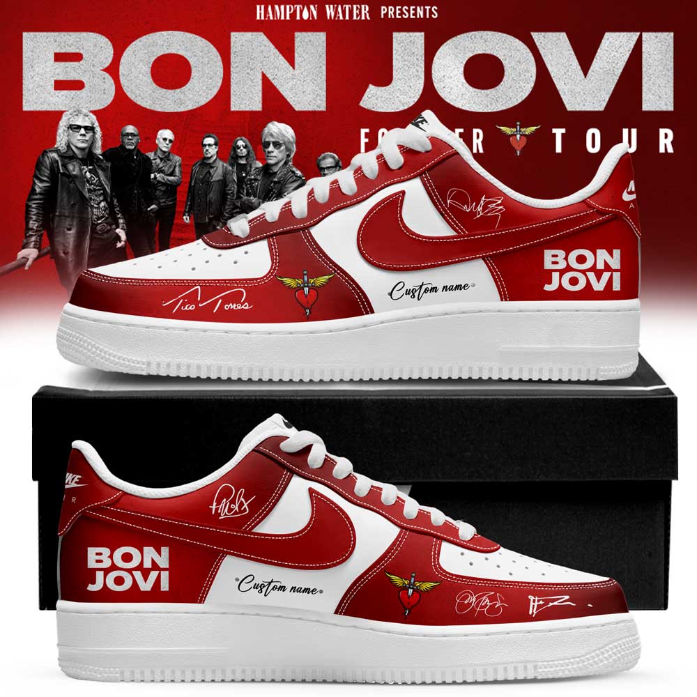 Bon Jovi Forever Tour 2026 Signature Custom Name Shoes Personalized Concert Gift