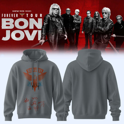 BON JOVI "Forever Tour" Signature Collection Limited Edition Hoodie Fan Apparel