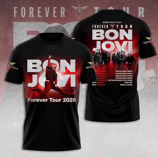 Bon Jovi Forever Tour 2026 Limited Edition T-Shirt Collector Edition
