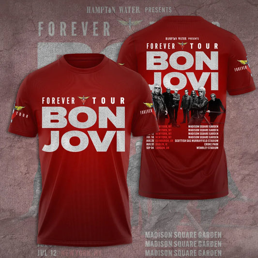 Bon Jovi Forever Tour 2026 Limited Edition T-Shirt Concert Gift