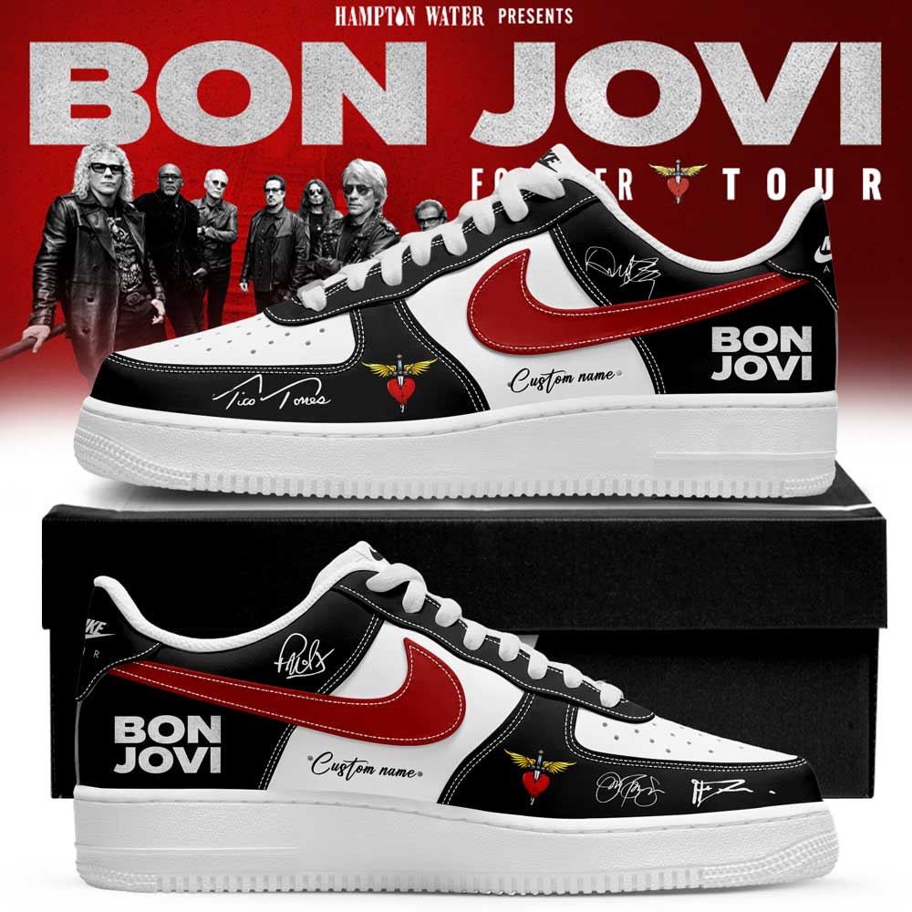 Bon Jovi Forever Tour 2026 Signature Custom Name Shoes Personalized Fan Gift