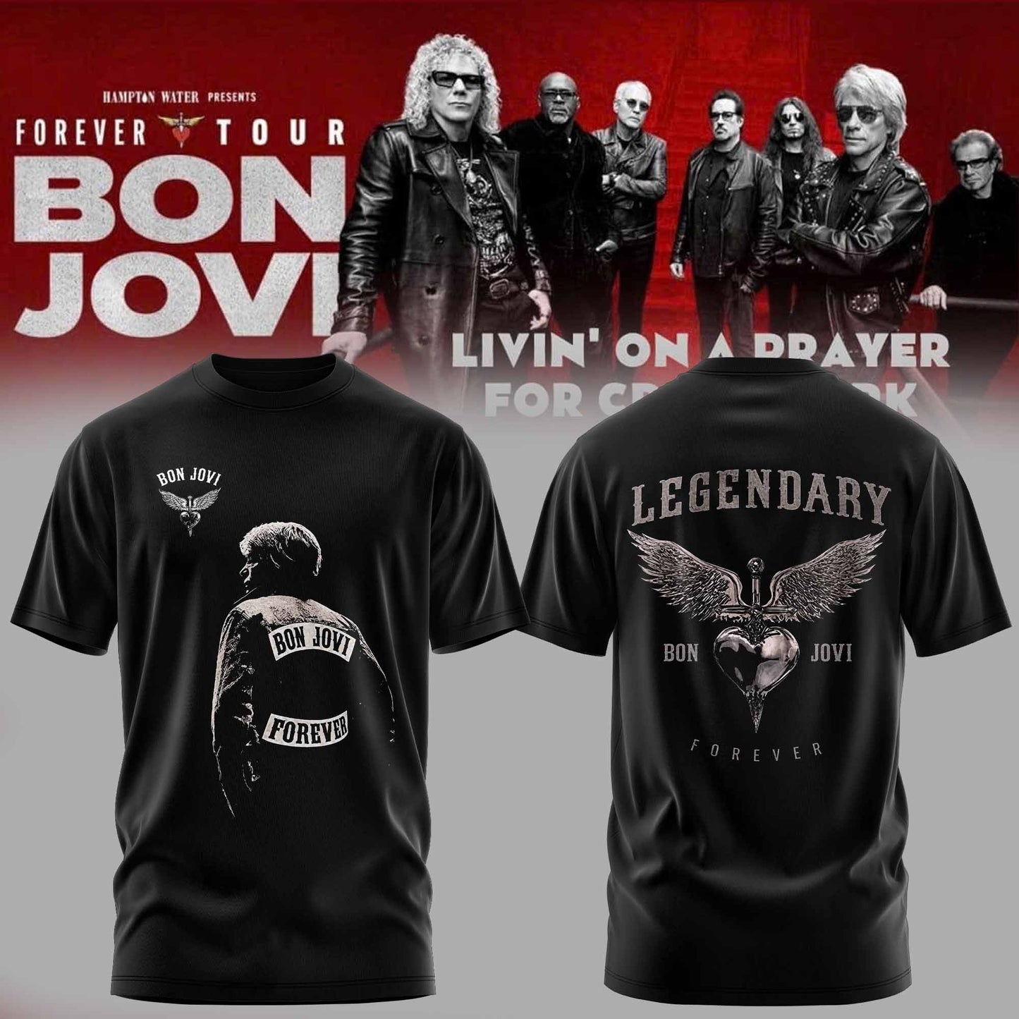 Bon Jovi Forever Tour 2026 Limited Edition T-Shirt Concert Merch