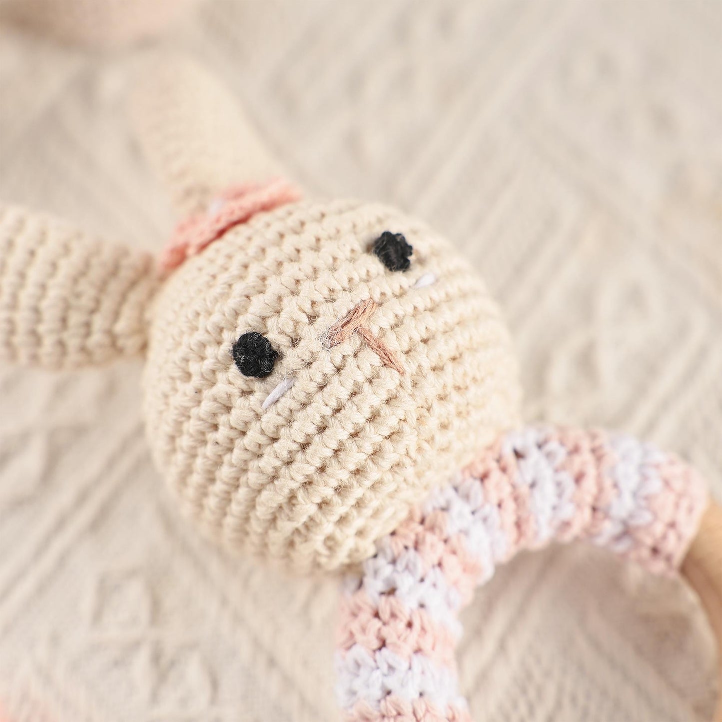 Personalized Crochet Baby Rattle Toy for Girls and Boys, Animal Crochet Baby Rattle, Baby Shower Gift, Baby Rattle Grasping Toy,Newborn Gift