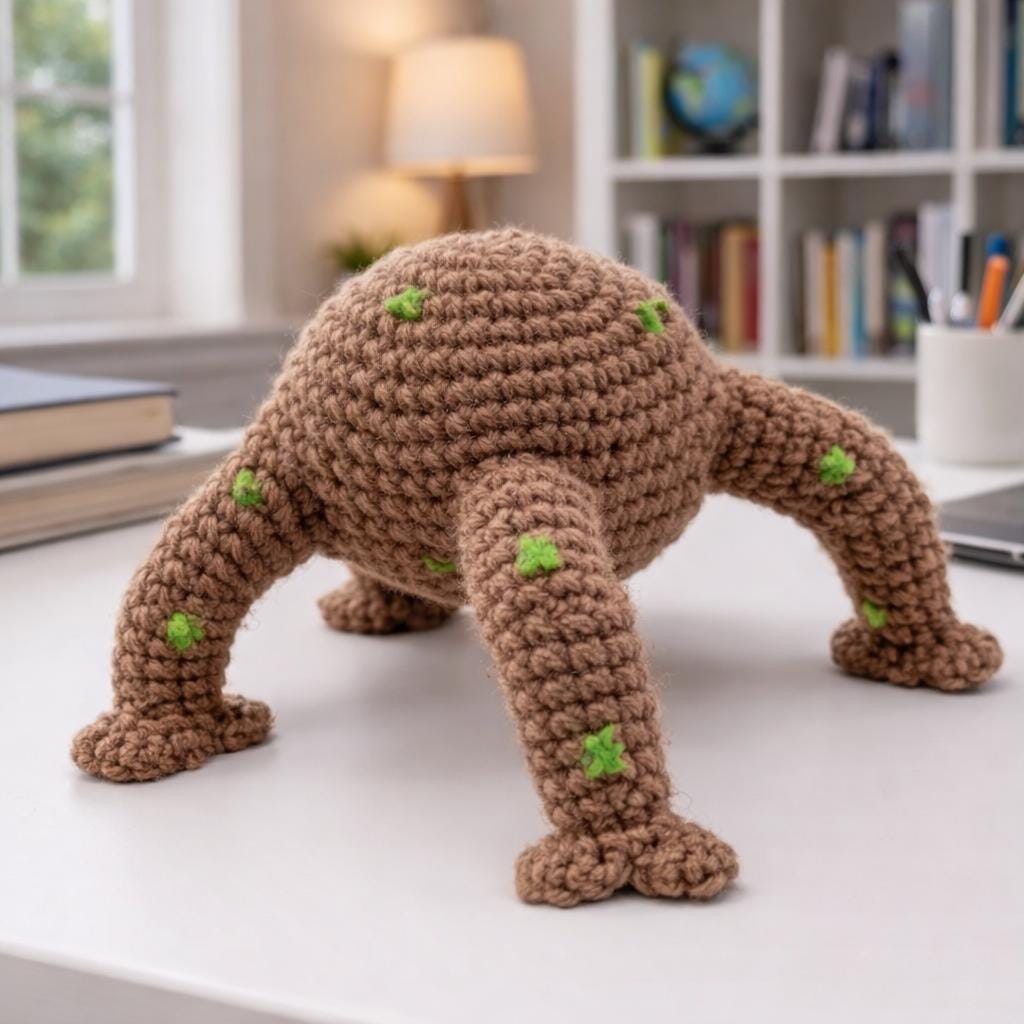 Alien Crochet Keychain Handmade Sci Fi Creature Gift, Cute Space Monster Keyring, Unique Handmade Alien Plush, Space Inspired Gift Idea