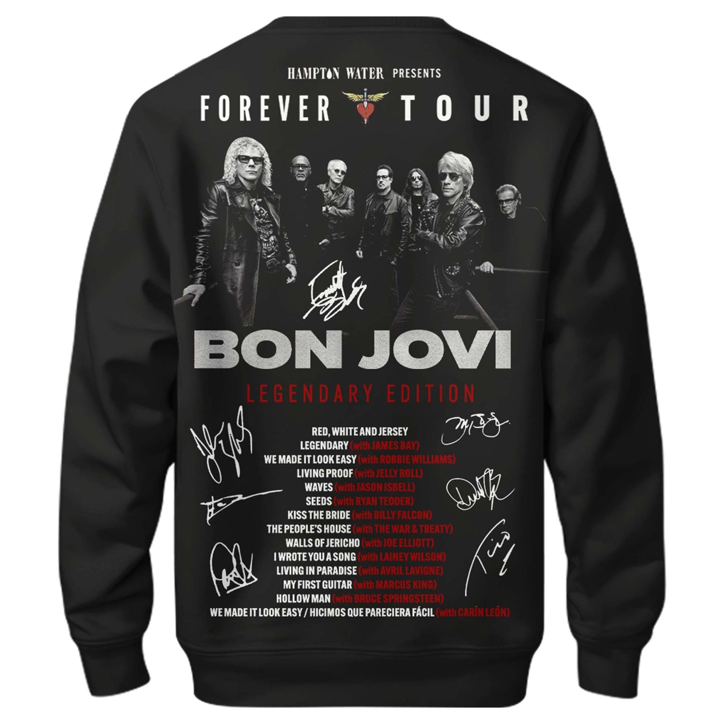 Bon Jovi The Forever Tour Limited Edition Sweatshirt Concert Merch